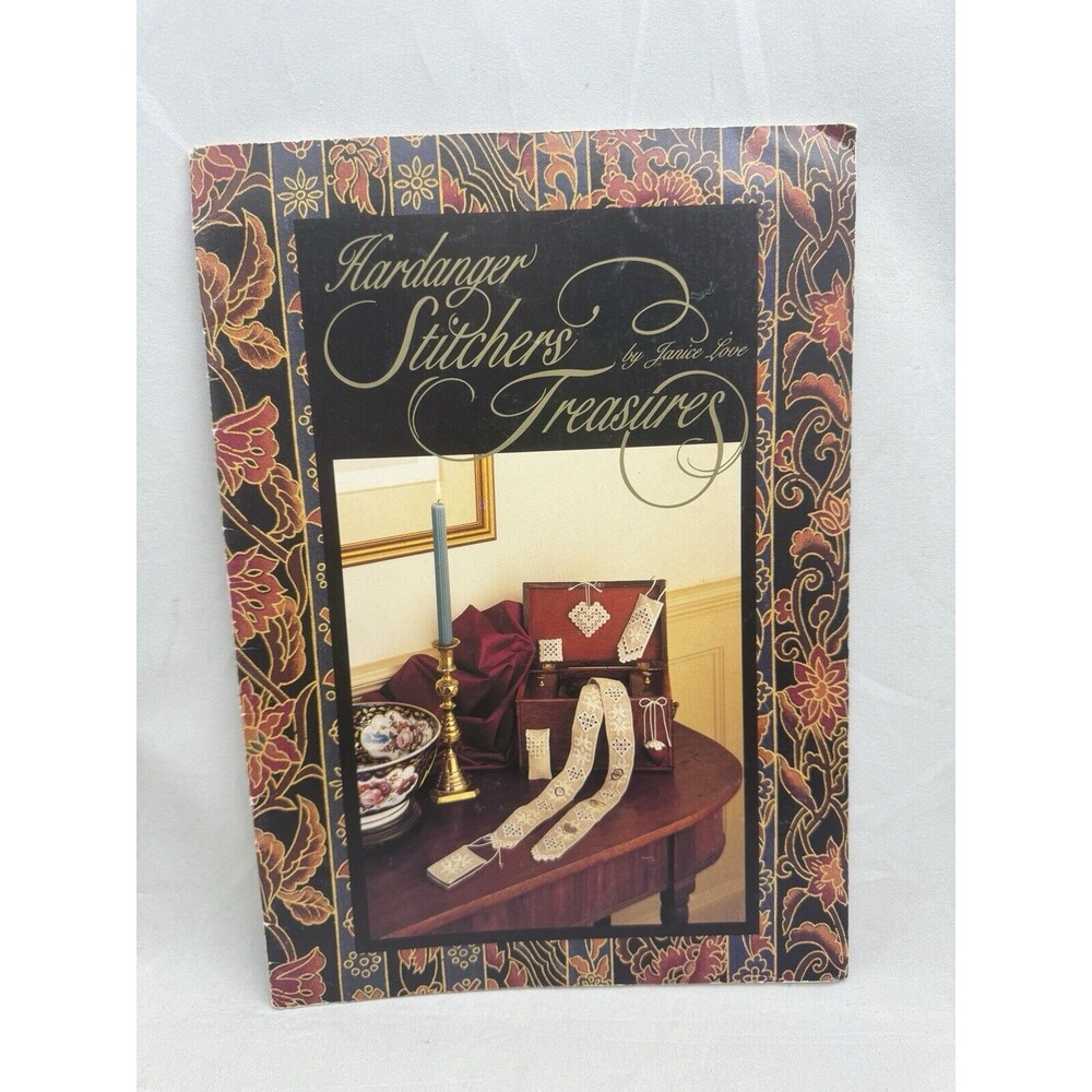 Hardanger Stitchers Treasures Pattern Booklet Janice Love 1991 Signed